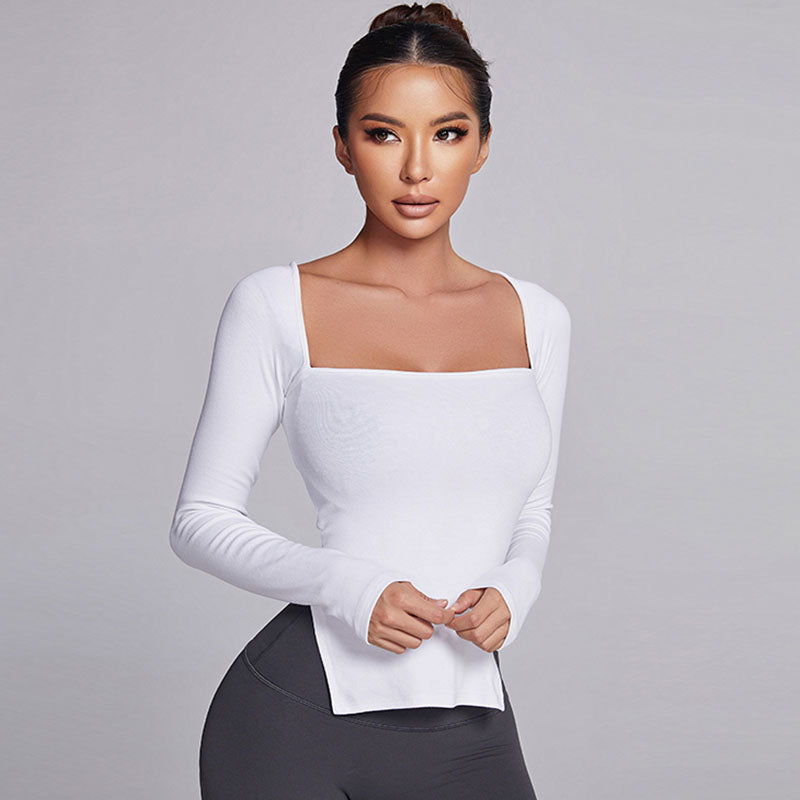Sports Fitness Tight-fitting Long-sleeved T-shirt